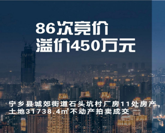 86次競價，溢價450萬元，工業用地拍賣爭奪現場！